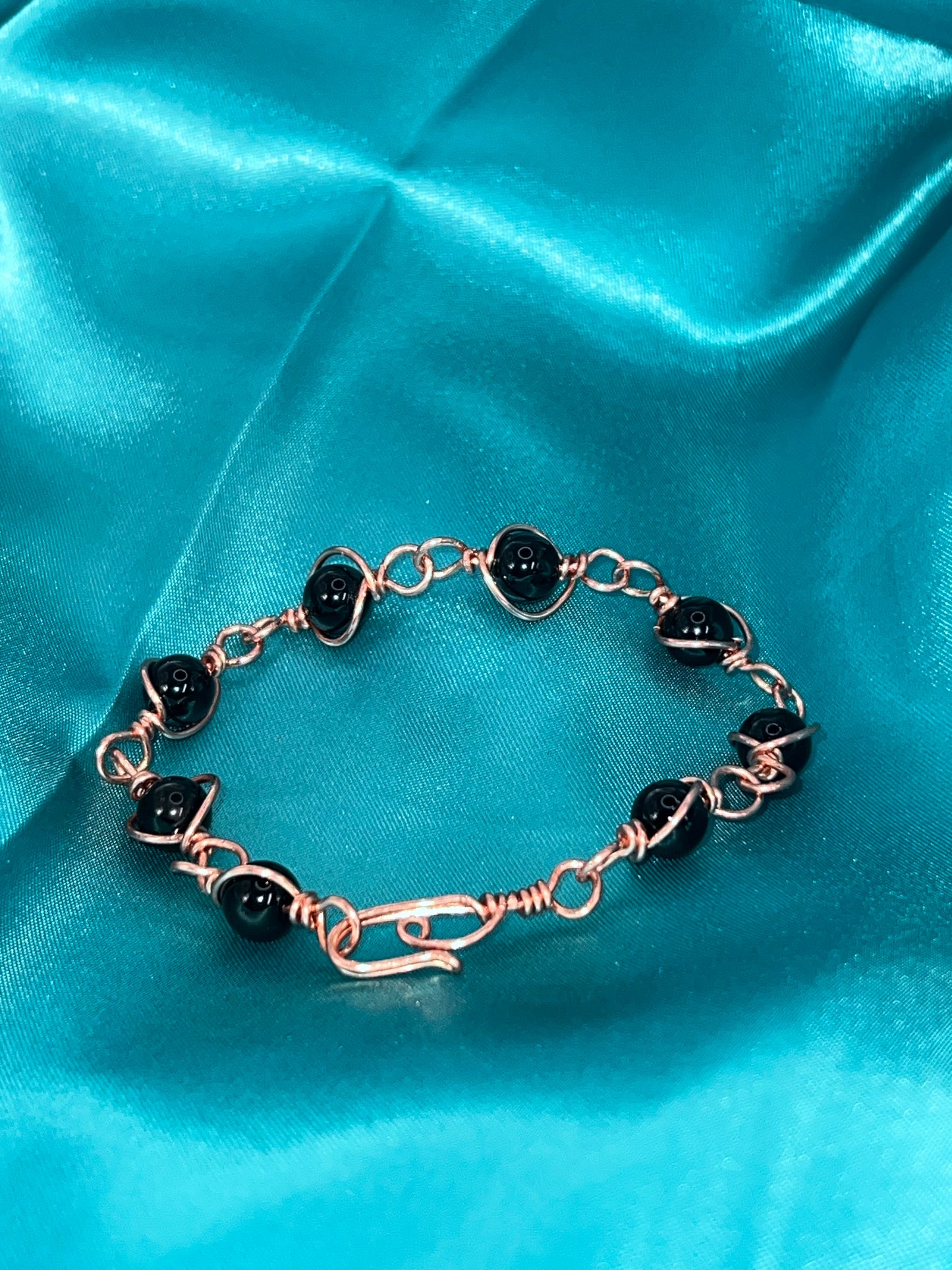 Wire-Wrapped Gemstone Bracelet